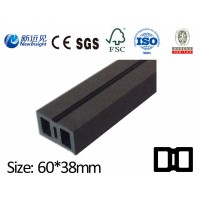 High Strength WPC Joist for Decking Flooring Wall Panel Cladding with SGS CE Fsc ISO WPC Keel Wood Plastic Composite Joist Lhma082