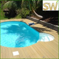 Superior Waterproof Building Material Outdoor WPC Anti-Slip WPC Flooring Board